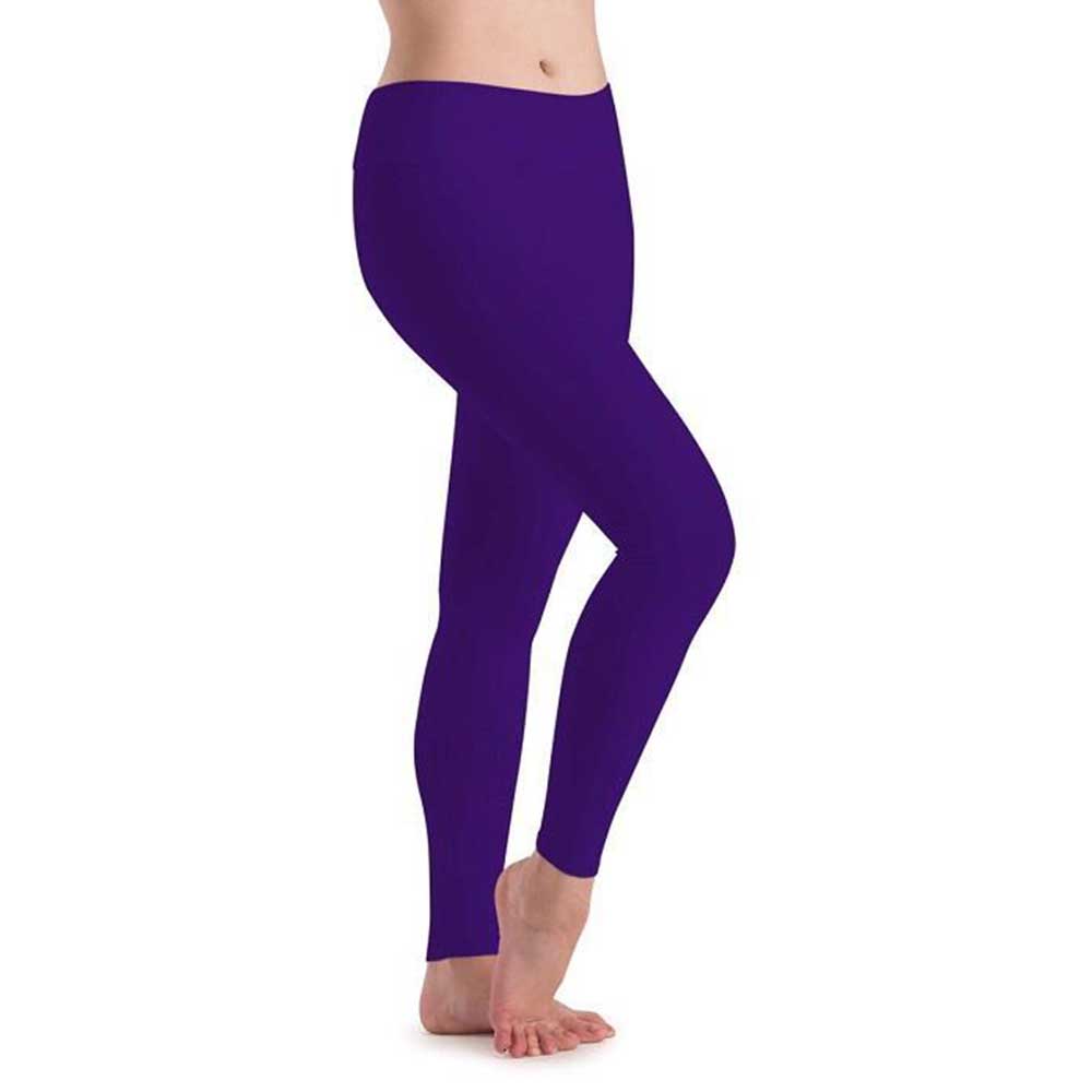 Motionwear High Waisted Leggings in Purple Spandex - SALE