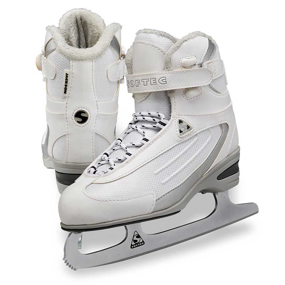 Softec White Classic Ice Skates - Girls Sizes 13