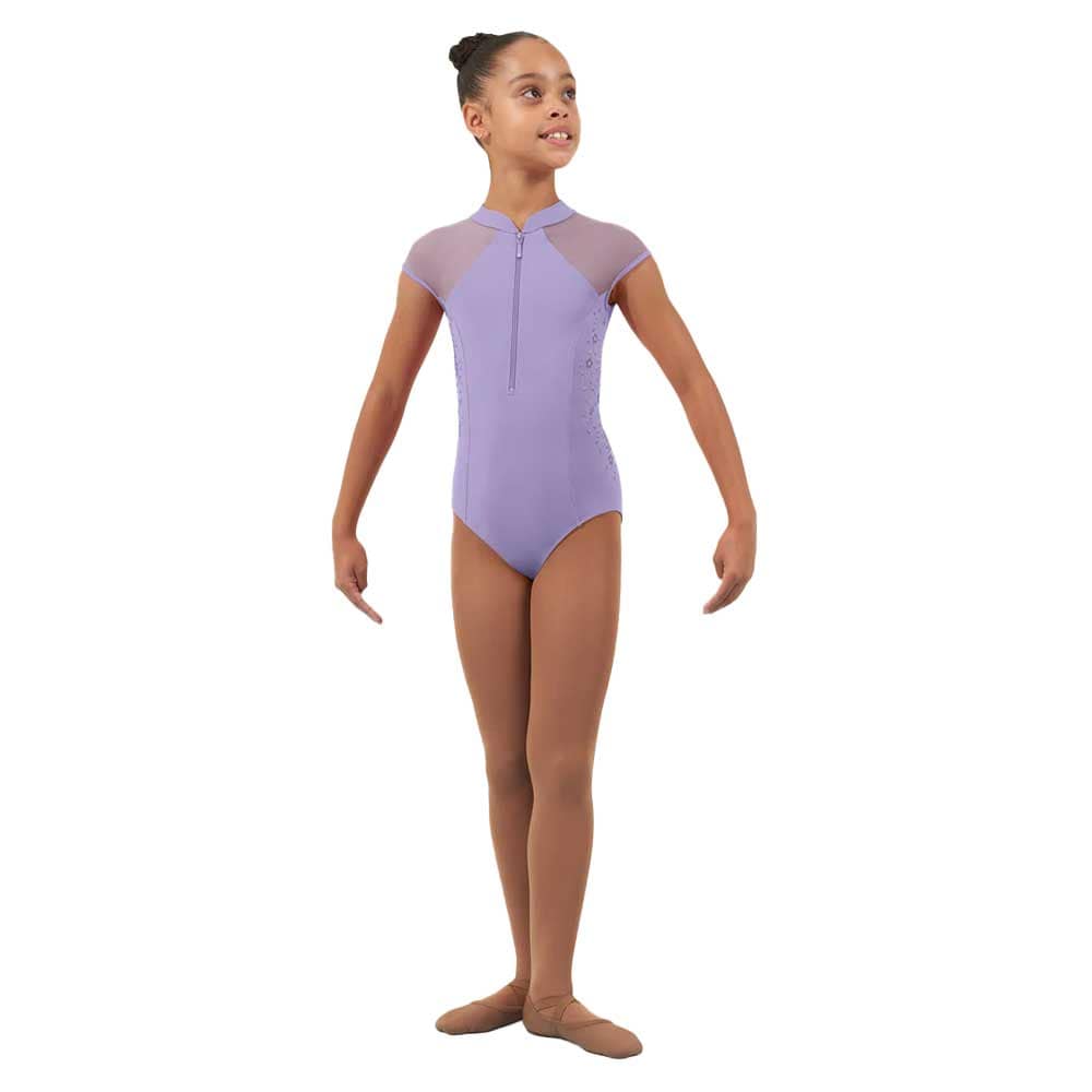 Bloch CL4632 Vanessa Zipper Dance Leotard - Girls By Bloch Canada - 4 - 6 / Light Lilac