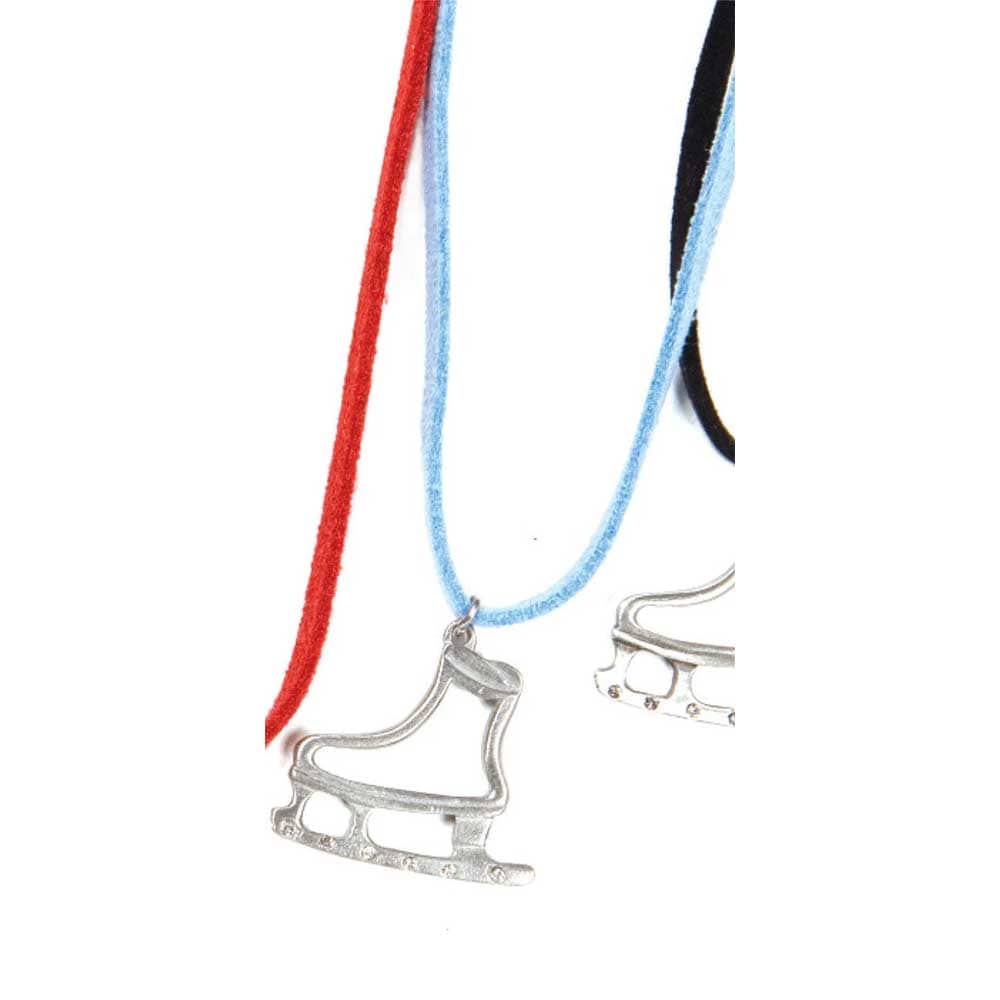 Jerry's Pewter Crystal Figure Skate Pendant - Blue By Jerry's Canada -