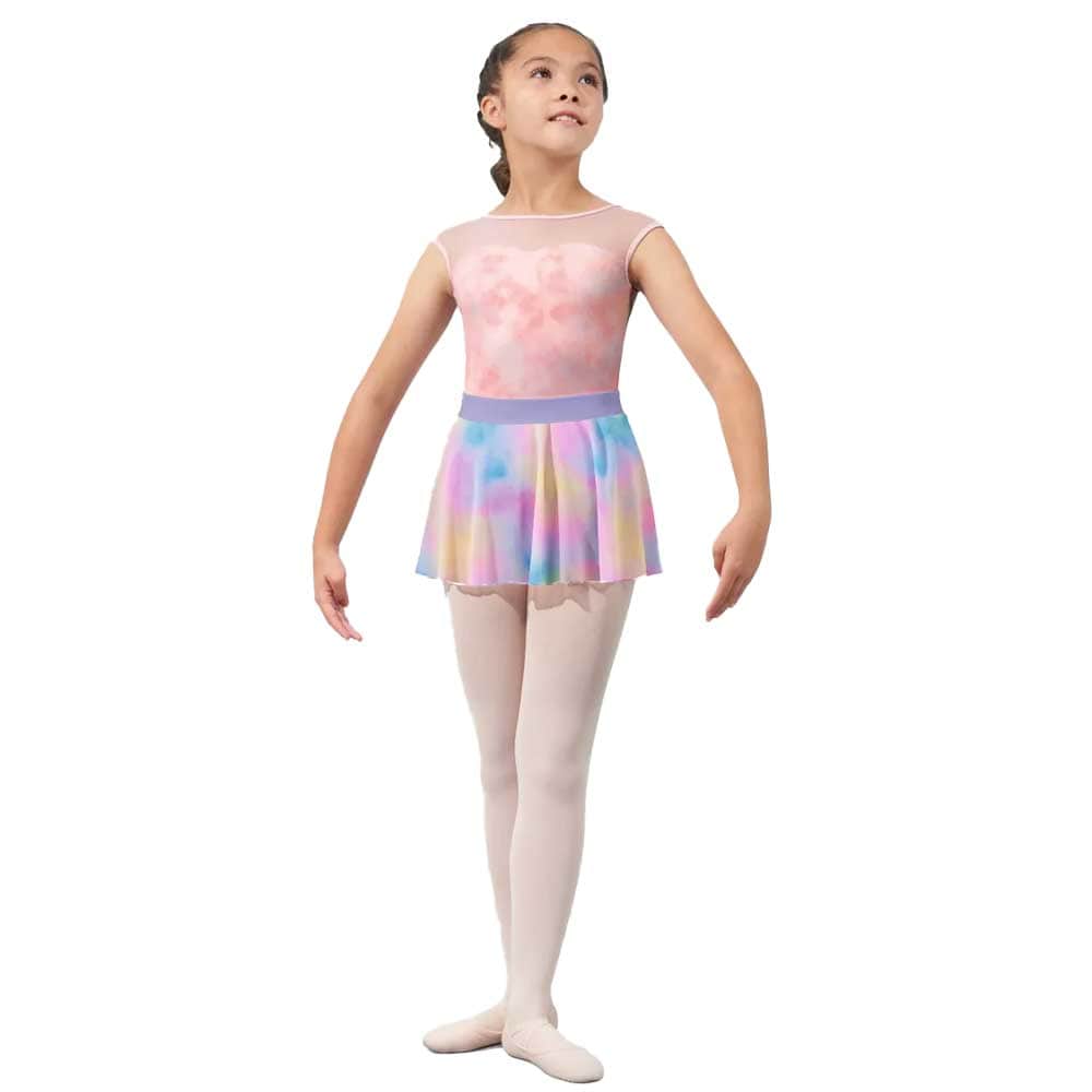 Mirella MS1084C Pull-on Watercolour Skirt - Child By Mirella Canada - 4 - 6 / Light Lilac