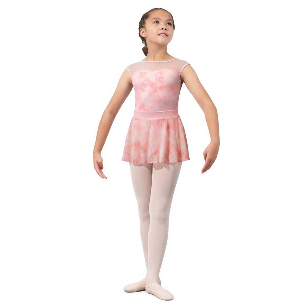 Mirella MS1084C Pull-on Watercolour Skirt - Child By Mirella Canada - 4 - 6 / Pink