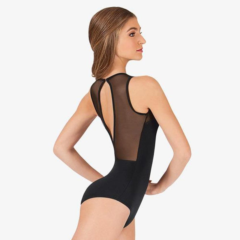 Body Wrappers Slit Back Dance Leotard - Adult - P1006 By BODYWRAPPERS Canada - Ad. Large / Black