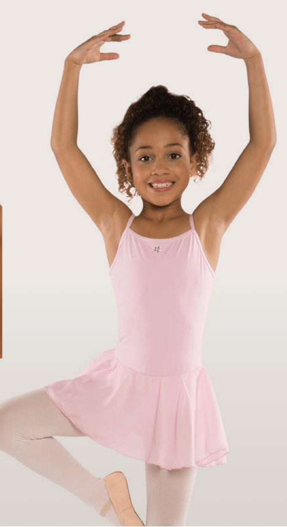 Danshuz 731 Flower Back Camisole Ballet Dress - Girls By Danshuz Canada - 6x - 7 / Pink