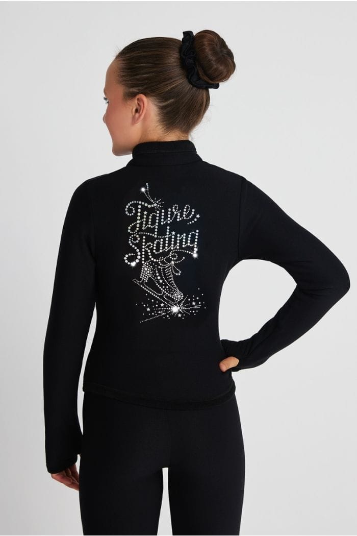 Mondor Girl's Black Sequin Polartec Jacket - Black | 24501 By Mondor Canada -
