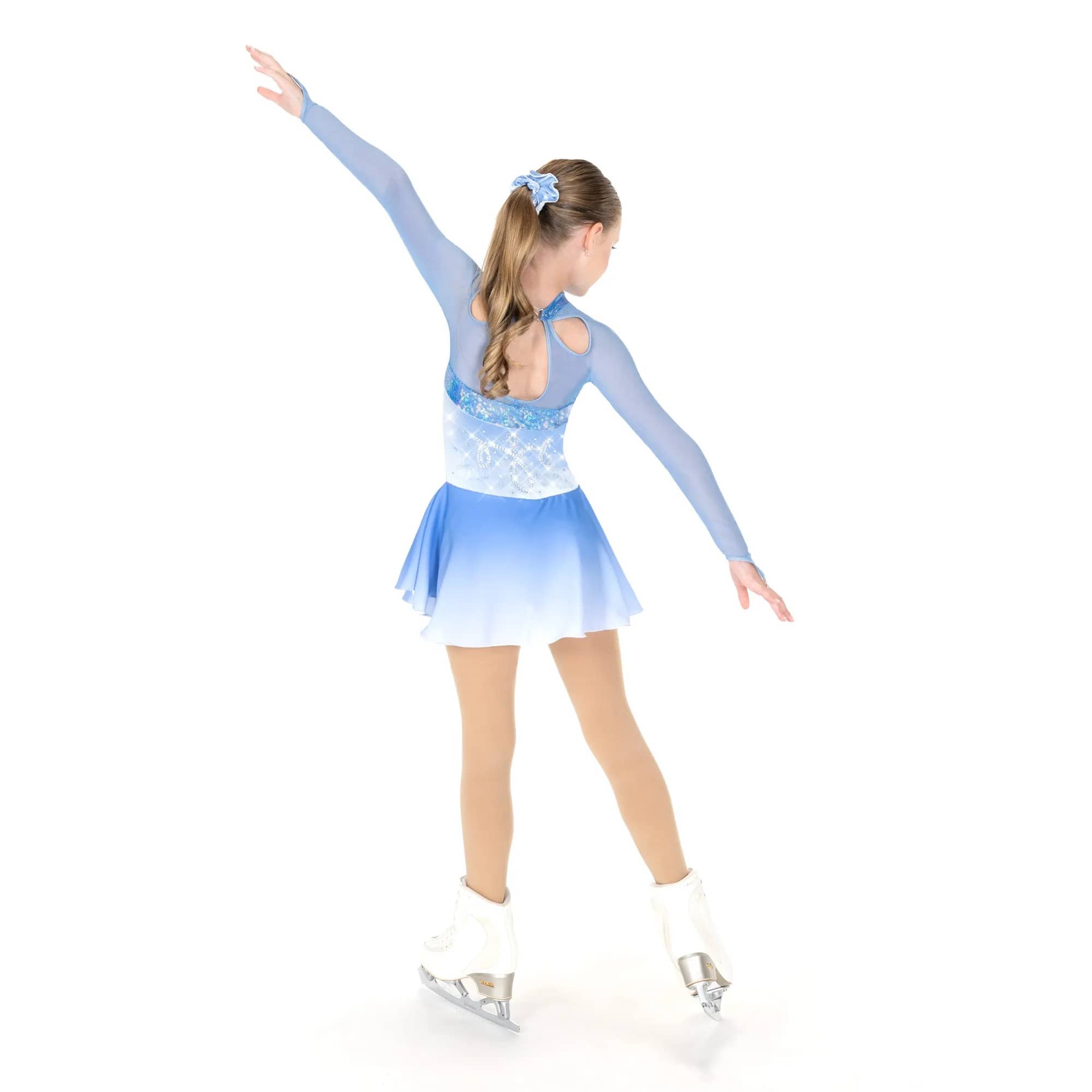 Aurora Ice AJ355 Powder Blue Ice Loops Skating Dress - Girls By Aurora Ice Canada -