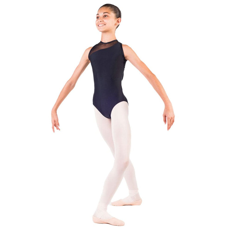 Ballet Rosa Nadege Leotard w Mesh - Child By Ballet Rosa Canada - 10 (129 -140 cm) 9-1 / (01)  Noir