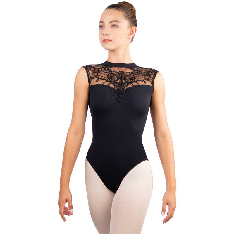 Ballet Rosa Paris Leotard with High Neck & Embroidery - Adult By Ballet Rosa Canada -