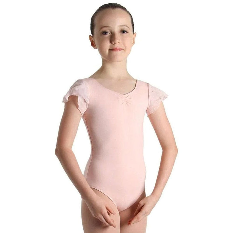 Bloch Leotard Child Sequin Cap Sleeves - CL3732 - Girls By Bloch Canada - 4-6 / Light Pink