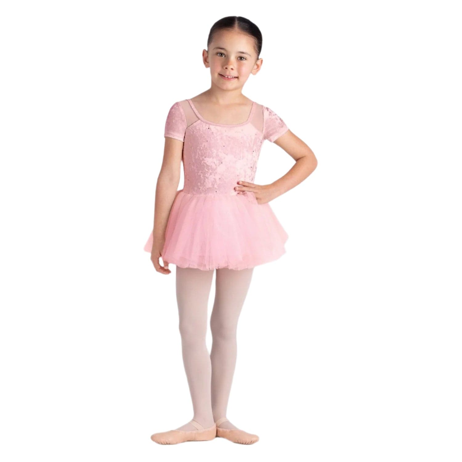 Bloch CL5242 Velvet Tutu Dress Candy Pink - Girls By Bloch Canada - 2 - 4 / Candy Pink