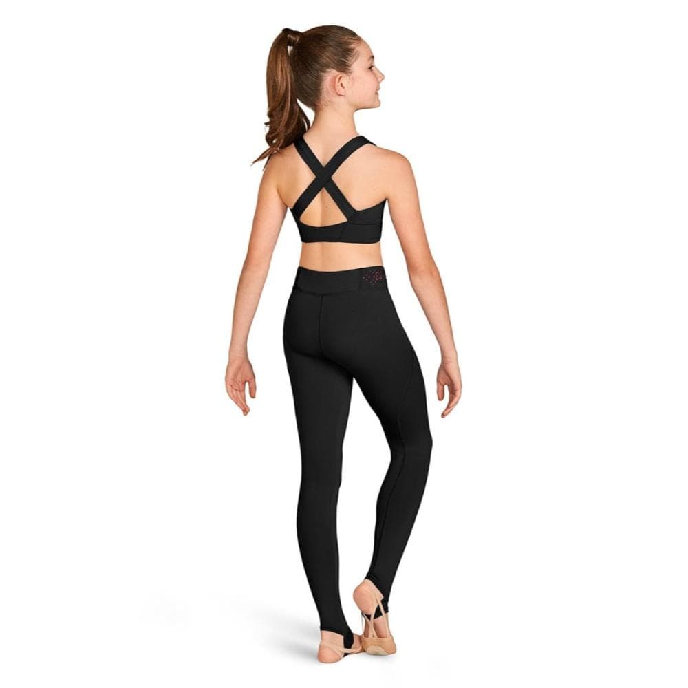 Bloch FP5242C Laser Trim Leggings - Child By Bloch Canada - Black / 10