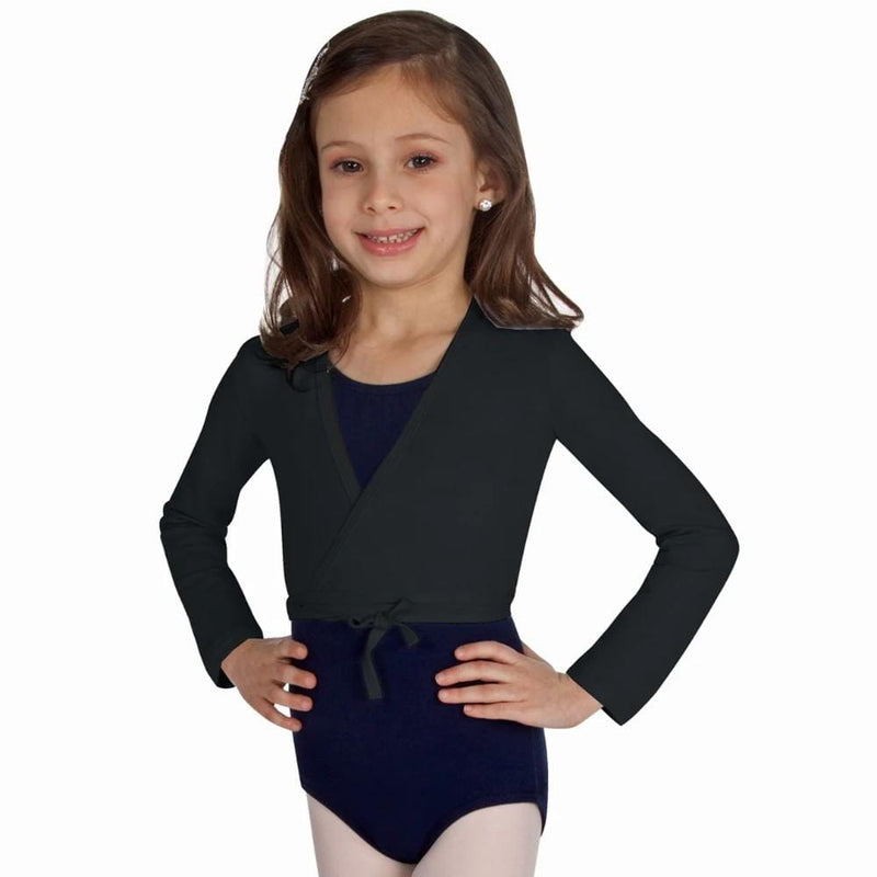 Body Wrappers Wrap Sweater Black 3201 - Child By BODYWRAPPERS Canada -