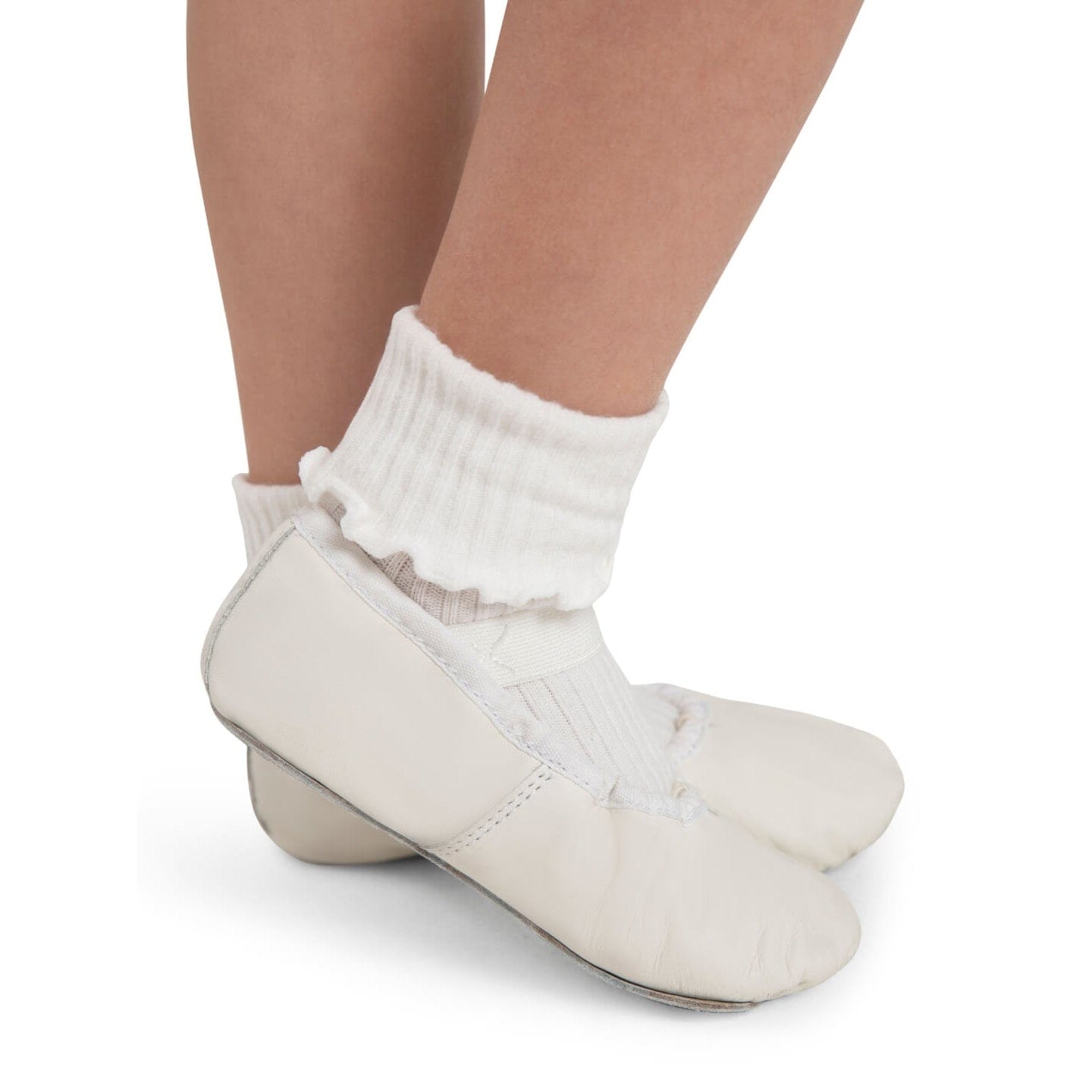 Capezio 205C Daisy Beginner Ballet Slippers in White - Kids Sizes By Capezio Canada -