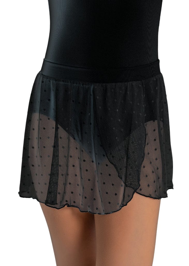 Capezio Girl's Dotted Dance Skirt - Black | 12010C By Capezio Canada -