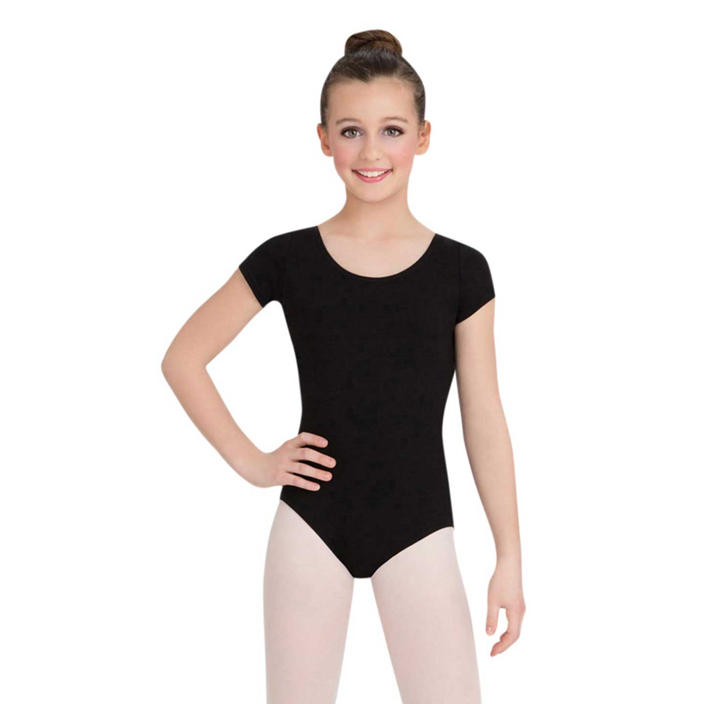 Capezio CC400C Cotton Short Sleeve Scoop Neck Leotard - Child By Capezio Canada -