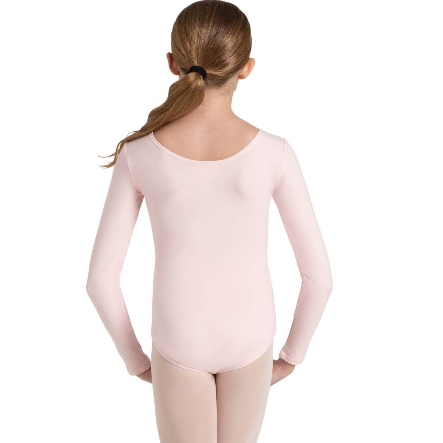 Capezio CC450C Long Sleeve Cotton Lycra/Spandex Scoop Neck Leotard - Child By Capezio Canada -