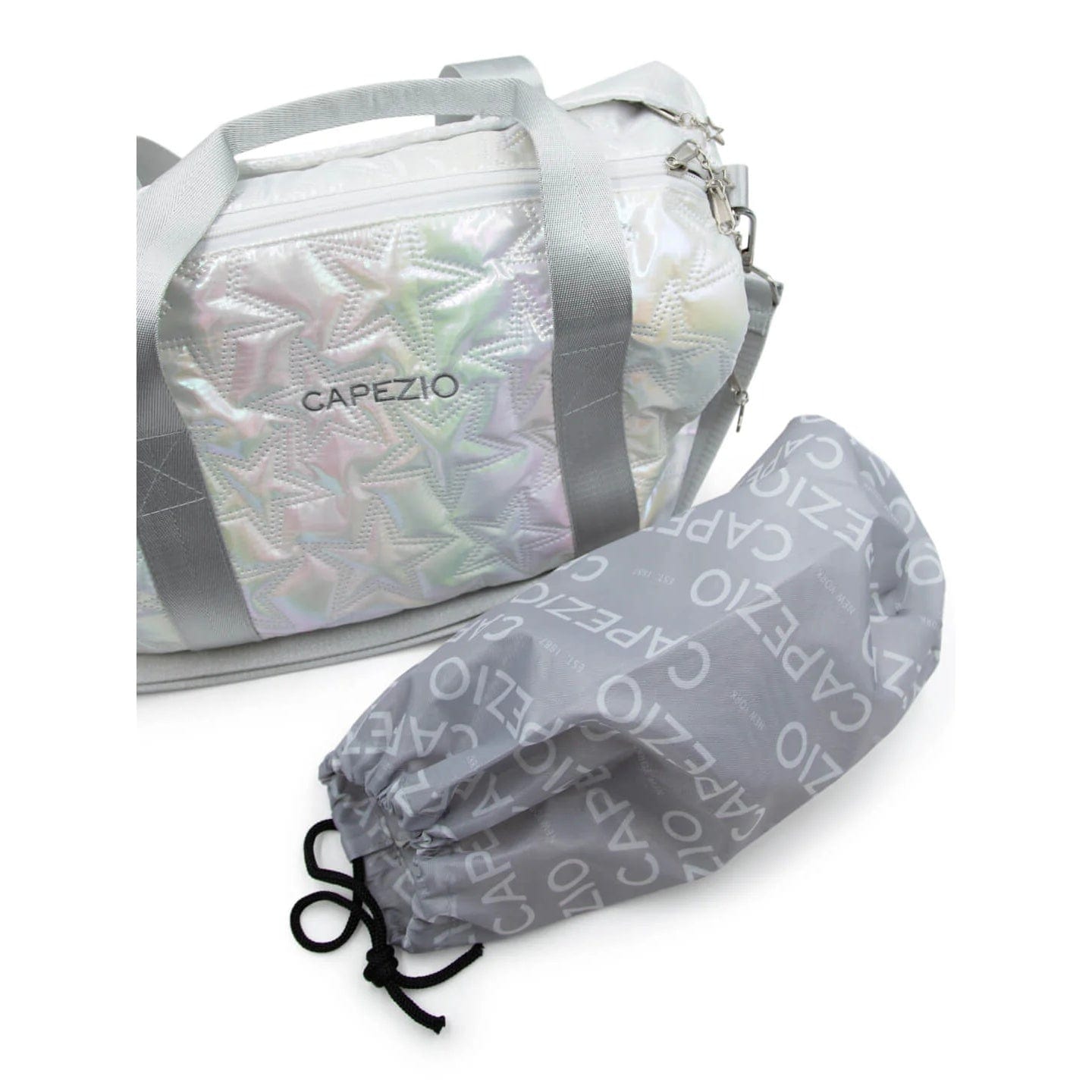 Capezio B323 Metallic Star Travel Duffle - Metallic Silver By Capezio Canada -