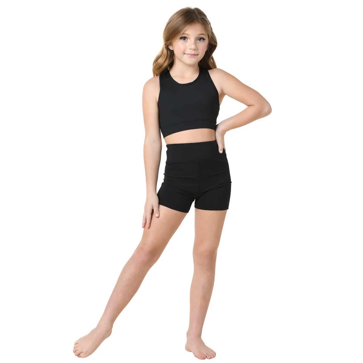 Danshuz 22406C High Waist Booty Shorts - Child By Danshuz Canada -