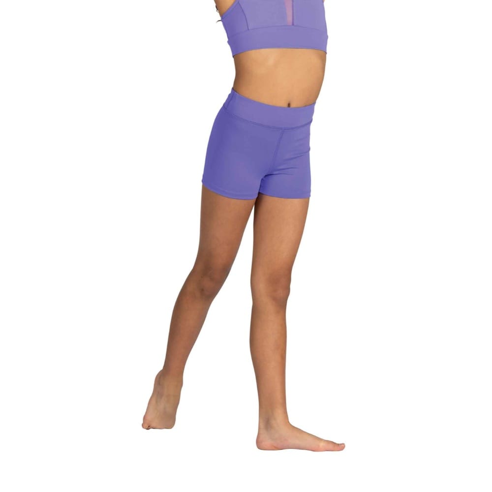 Danshuz 22406C Lavender Lee High Waist Booty Shorts - Girls By Danshuz Canada -