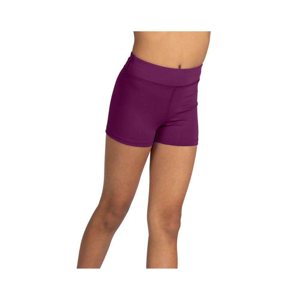 Danshuz 22406C Merlot Lee High Waist Booty Shorts - Girls By Danshuz Canada - 8 - 10 / Merlot
