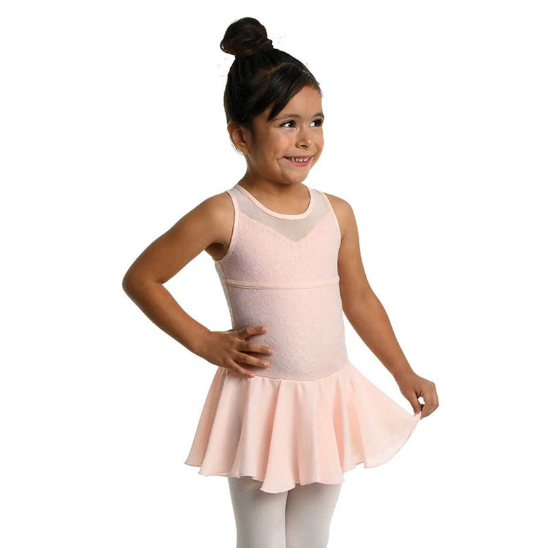 Danshuz 23202C Lace Bodice Dress - Child By Danshuz Canada - 4 - 6 / Rose