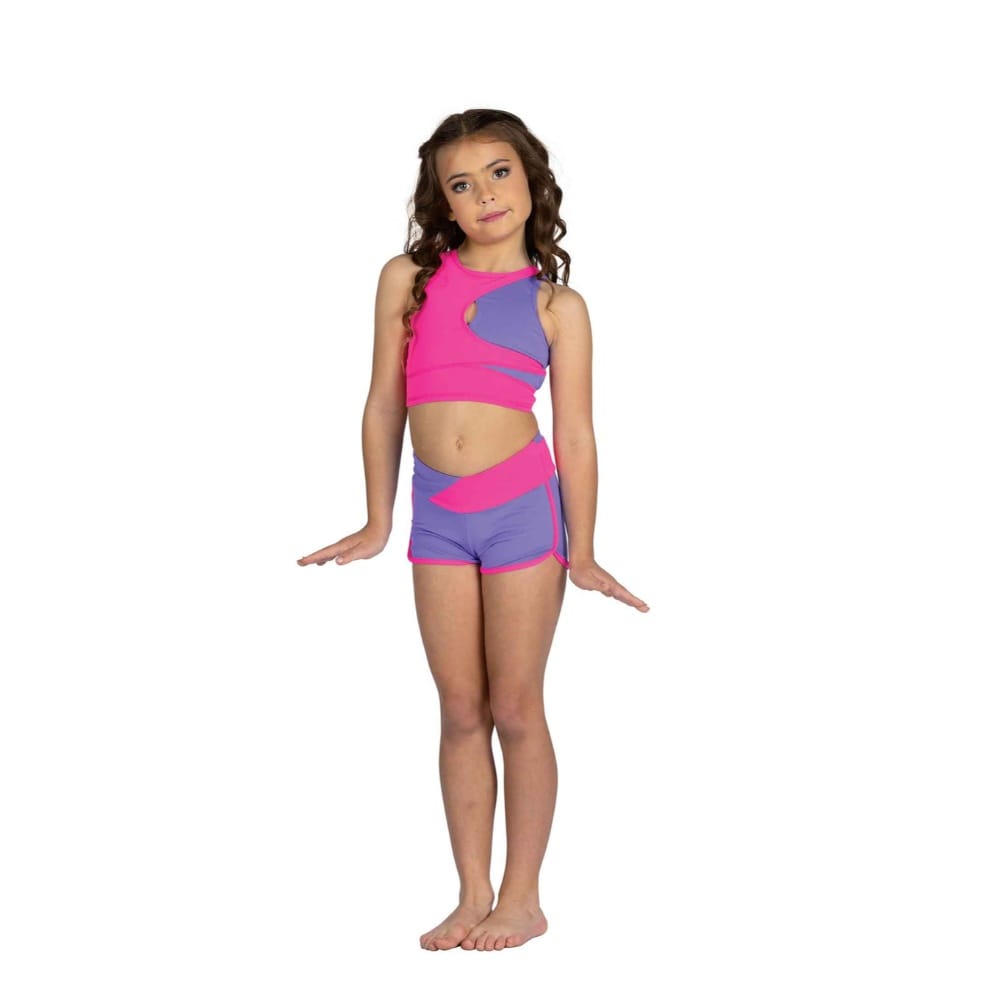 Danshuz 25300C Lulu Two-Tone Top - Girls By Danshuz Canada -