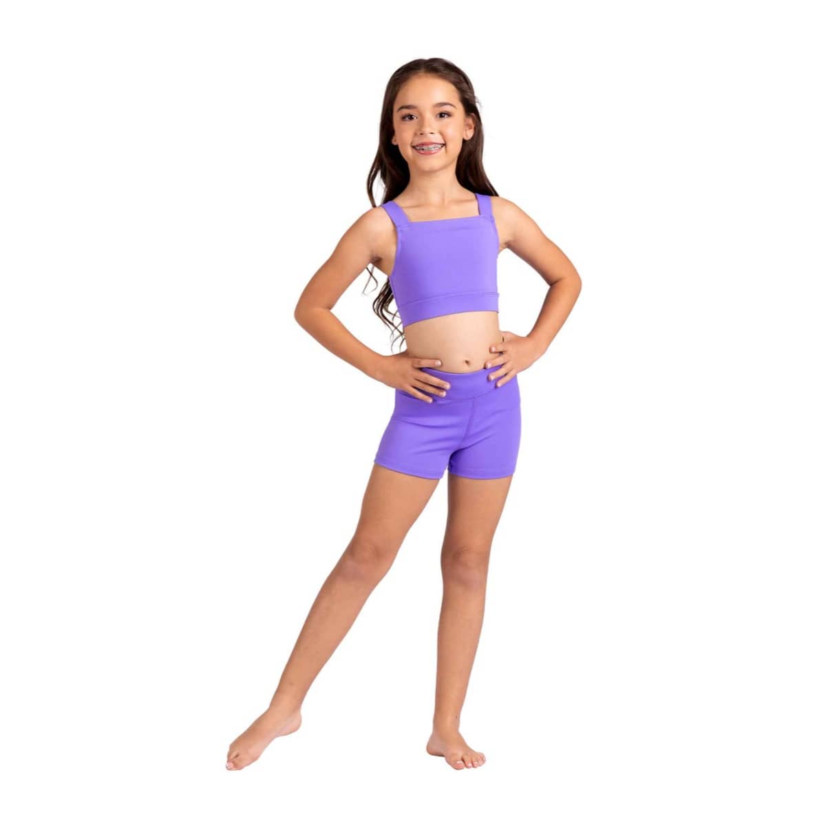 Danshuz 25313C Lavender Crisscross Back Top - Girls By Danshuz Canada -