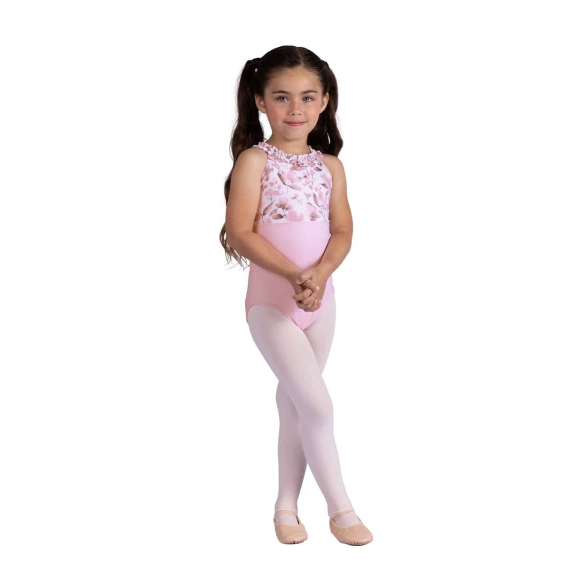 Danshuz 26109C Ruffle Print Leotard Pink - Girls By Danshuz Canada -