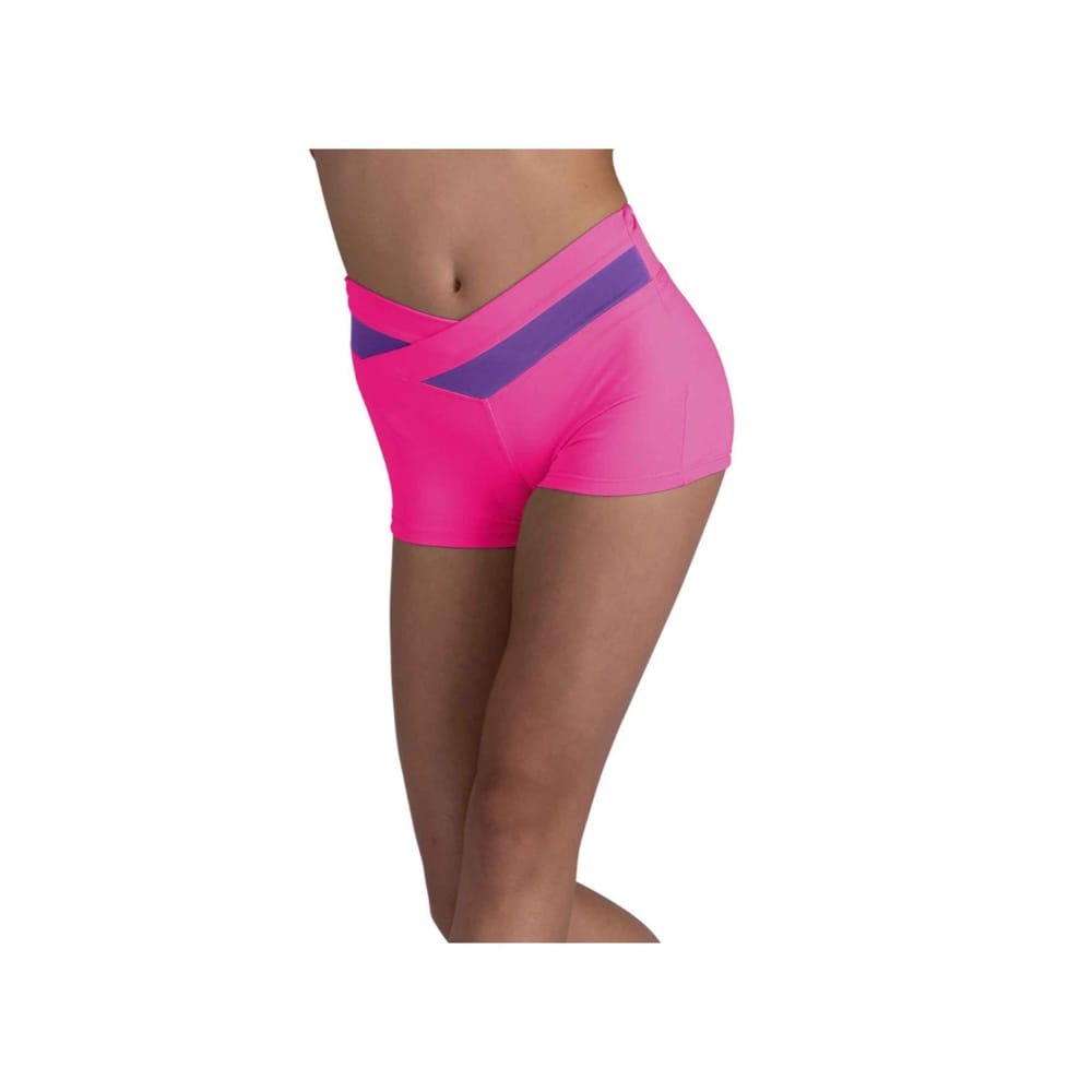 Danshuz 26404C Vaughn Two-Tone V-Waist Shorts - Girls By Danshuz Canada -