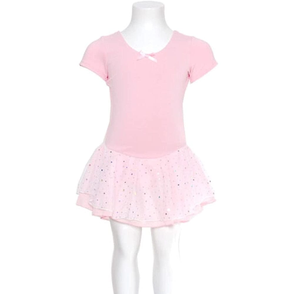 Danshuz 293 Holo Skirted Short Sleeve Ballet Dress - Girls By Danshuz Canada - 2 - 4 / Pink