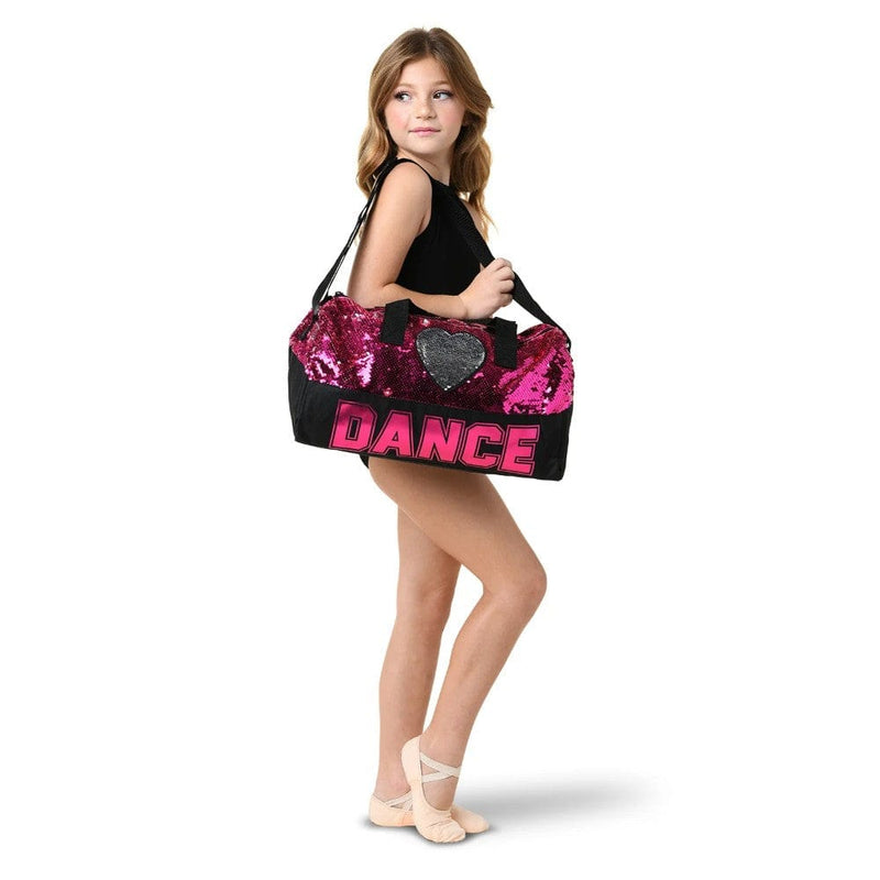 Danshuz B842 Dance Sequin Heart Duffel - Pink By Danshuz Canada -