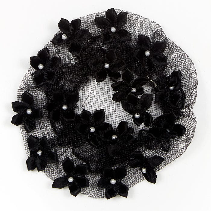 DASHA 2114 Star Flower Bun Cover By Dasha Canada - Blk