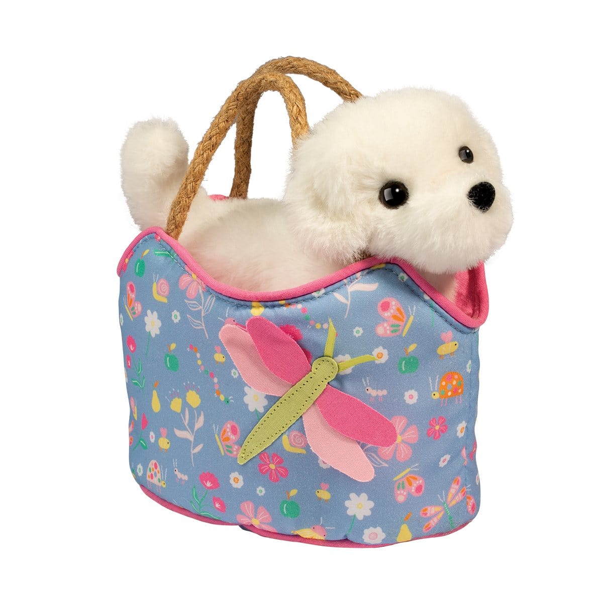 Douglas 2098 Dragonfly Dreams Sassy Sak with Bichon By Douglas Canada -