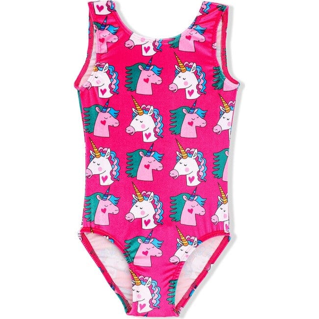 Girl Power 107 Velvet Unicorn Heads Gymnastics Leotard By Girl Power Canada -