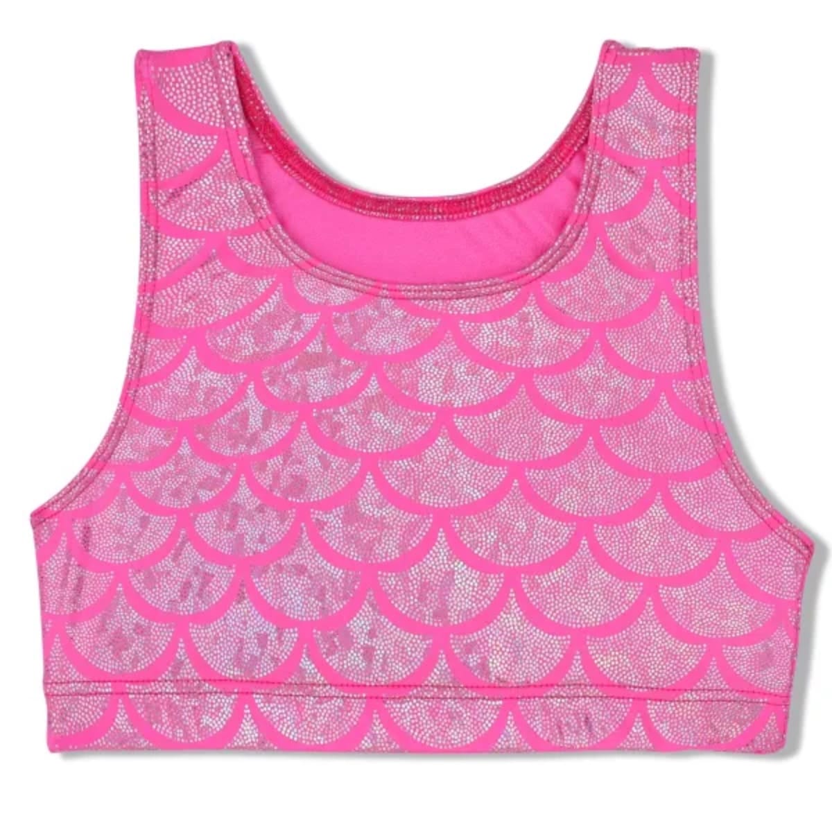 Girl Power Sport Pink Mermaid Gymnastics Bra Crop - Girls By Girl Power Canada -