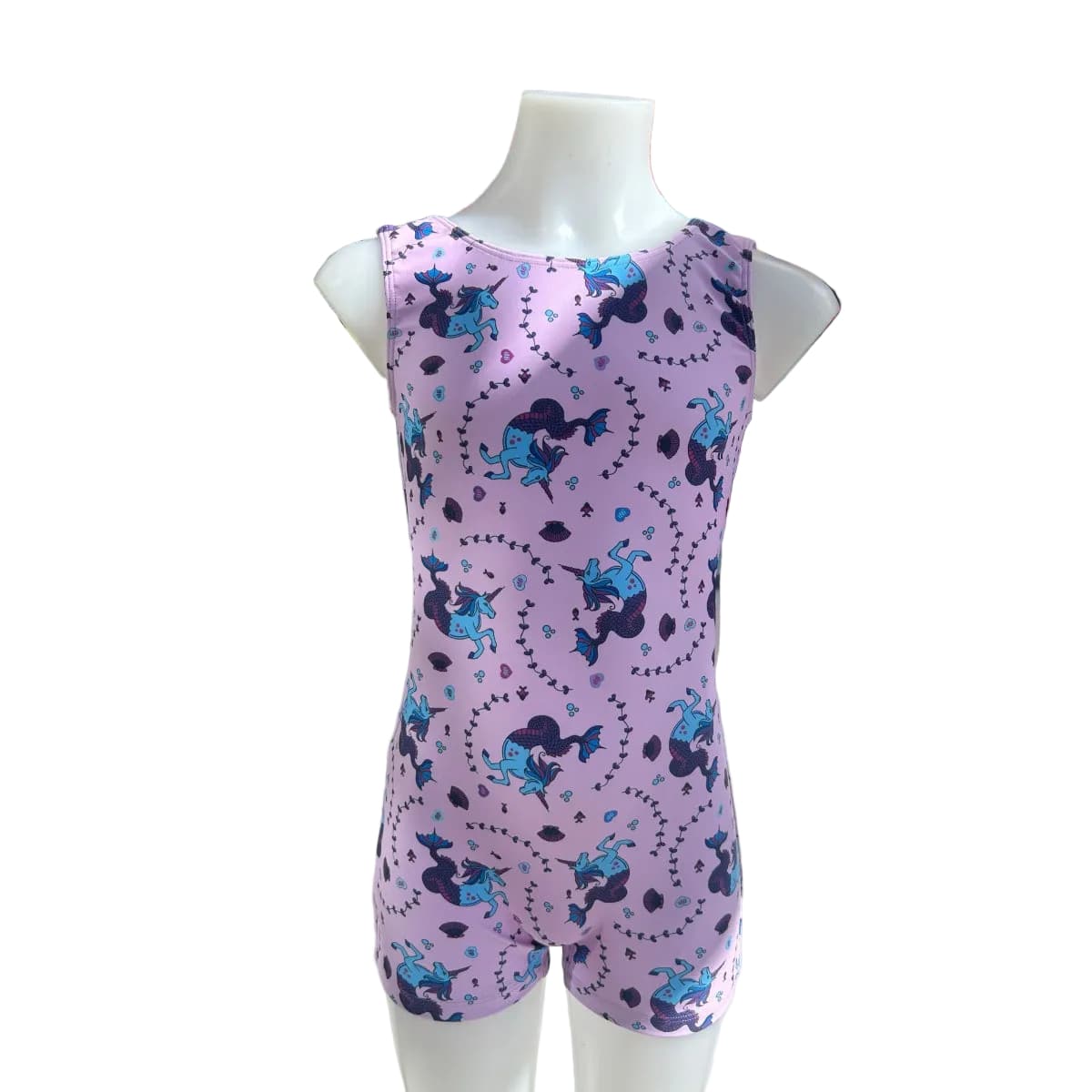 Girl Power Sport Sea Unicorn Gymnastics Biketard - Girls By Girl Power Canada -