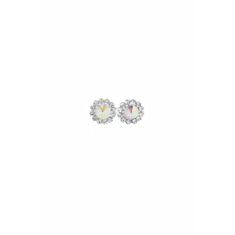 Glitter Pie E70-2 Flower AB Pierced Earrings By Glitter Pie Canada -