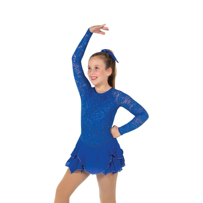 Jerry's 142-23 Tulip Lace Figure Skating Dress - Child By Jerry's Canada - 12-14 / Royal