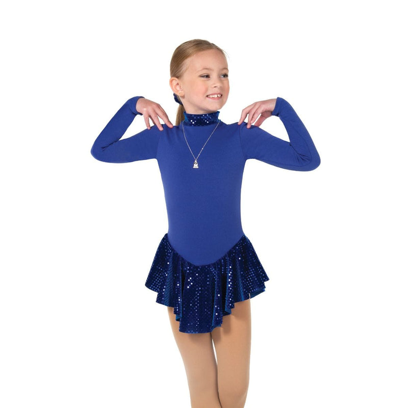 Jerry's 195 Fancy Fleece Figure Skating Dress Youth - Royal Blue By Jerry's Canada - 8-10 / Royal - Blue