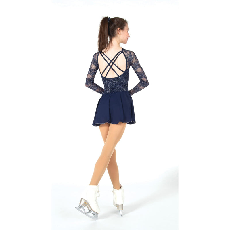 Jerry's 09-23 Key Lace Figure Skating Dress Youth - Navy By Jerry's Canada - 12-14 / Navy