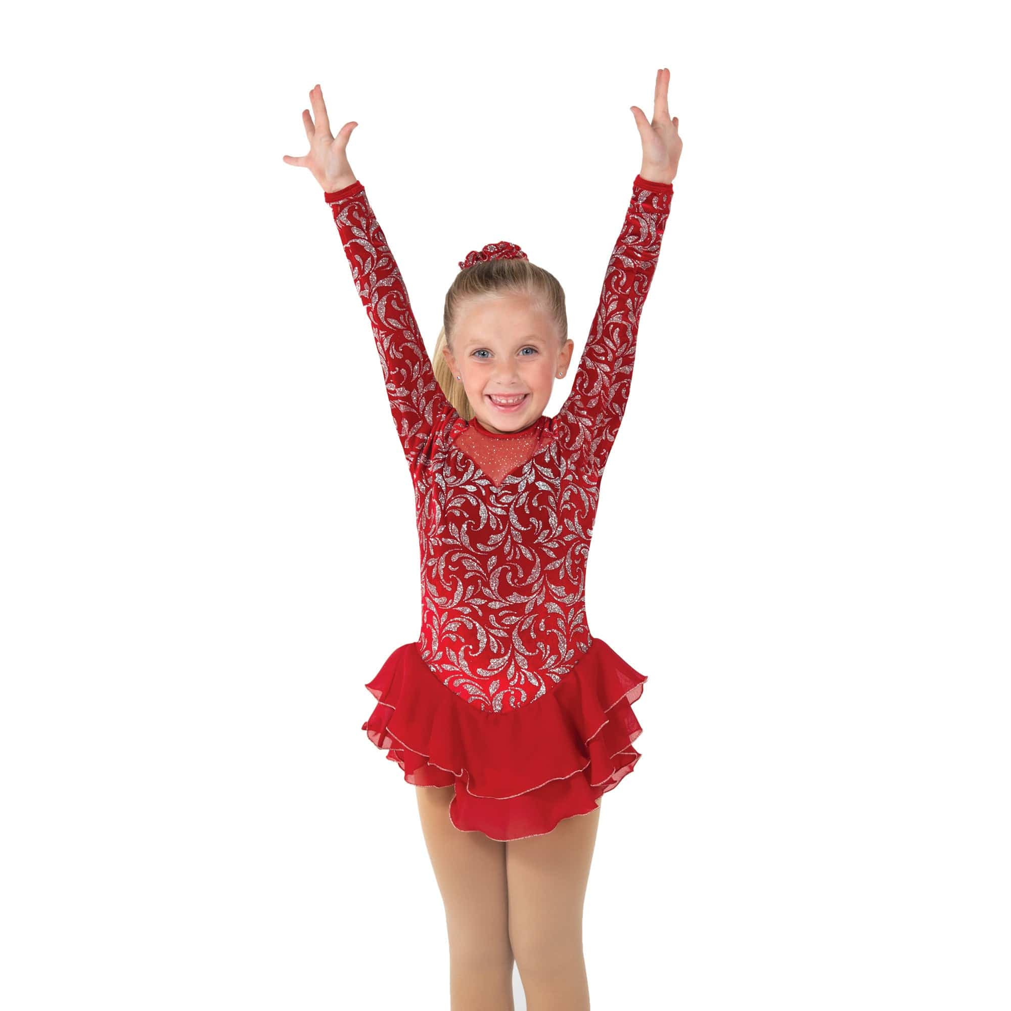 Jerry's 129-23 Crimson Bows Figure Skating Dress Youth By Jerry's Canada - 10-12