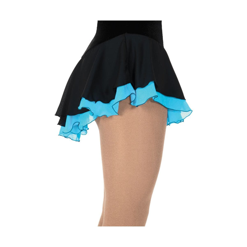 Jerry's Double Georgette Skating Skirt - Youth By Jerry's Canada - 8-10 / Black - Sky Blue