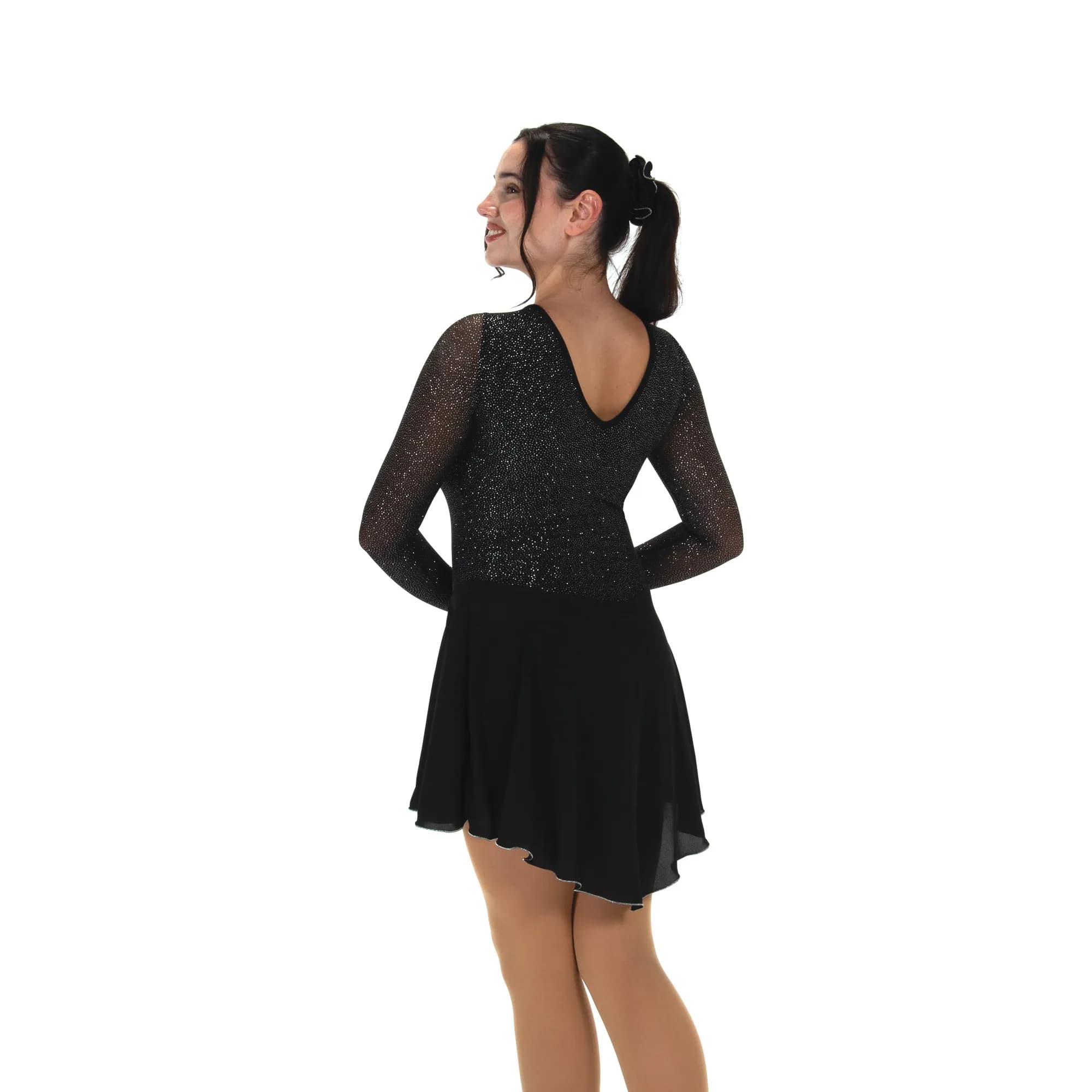 Jerry's 569 Black Star Silver Dust Figure Skating Dress - Women By Jerry's Canada -