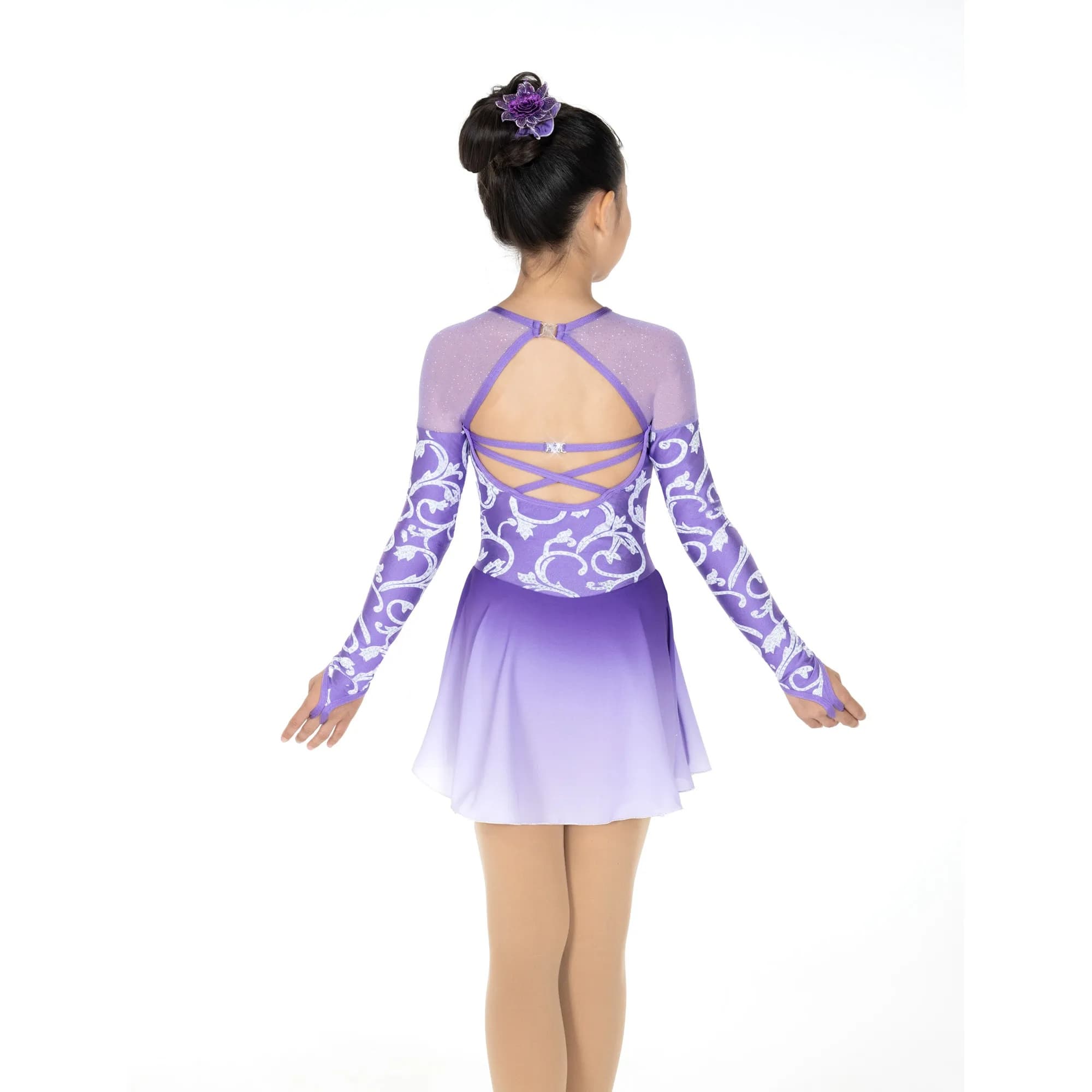Jerry's 608 Swirls & Pearls Figure Skating Dress - Girls By Jerry's Canada -