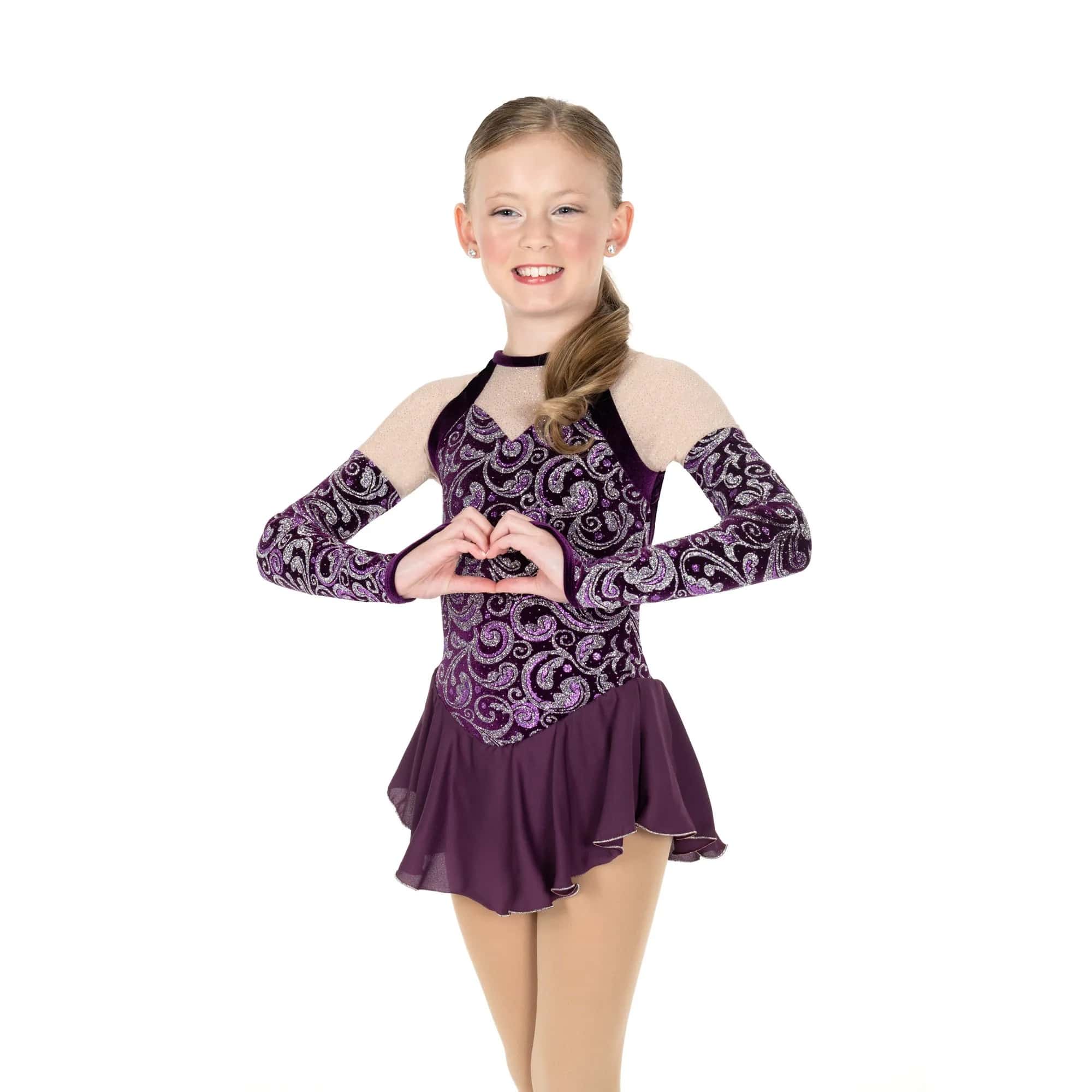 Jerry's 745 Persuasion Figure Skating Dress - Girls By Jerry's Canada - 12-14 / Deep Port