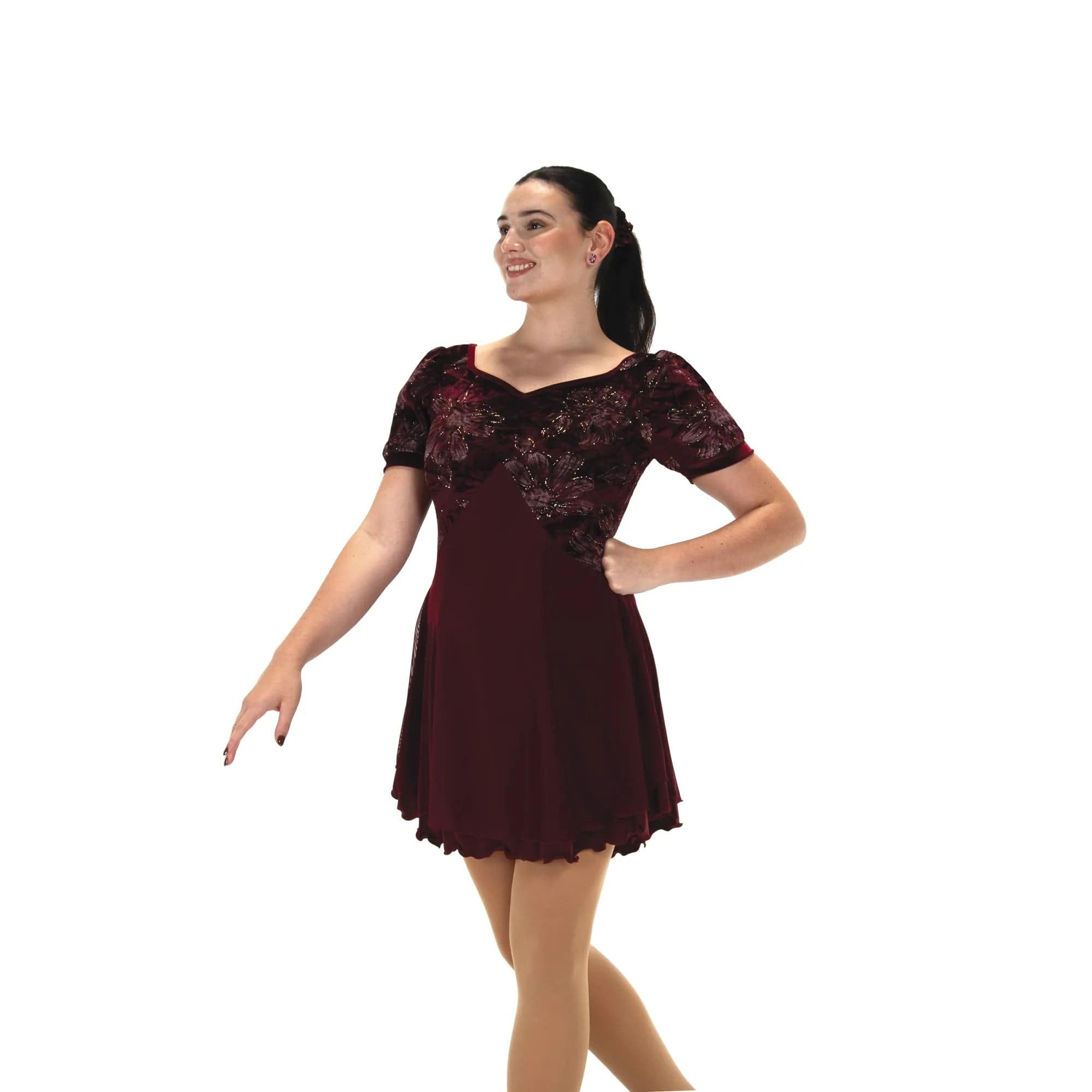 Jerry's 535 Belle of Bordeaux Figure Skating Dress - Adult By Jerry's Canada - L. ME
