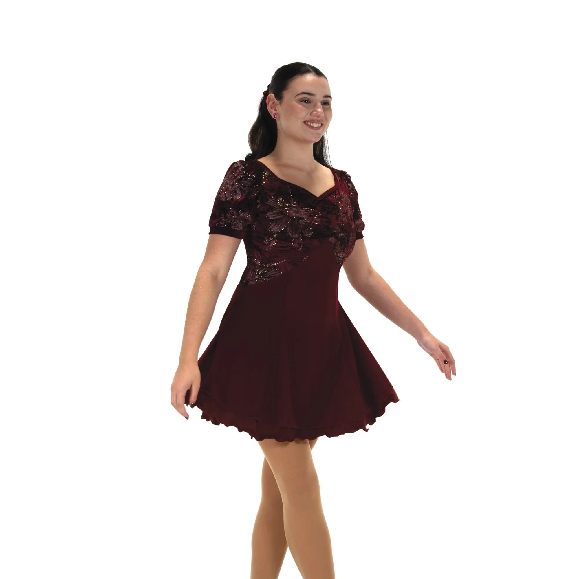 Jerry's 535 Belle of Bordeaux Figure Skating Dress - Adult By Jerry's Canada - L. ME