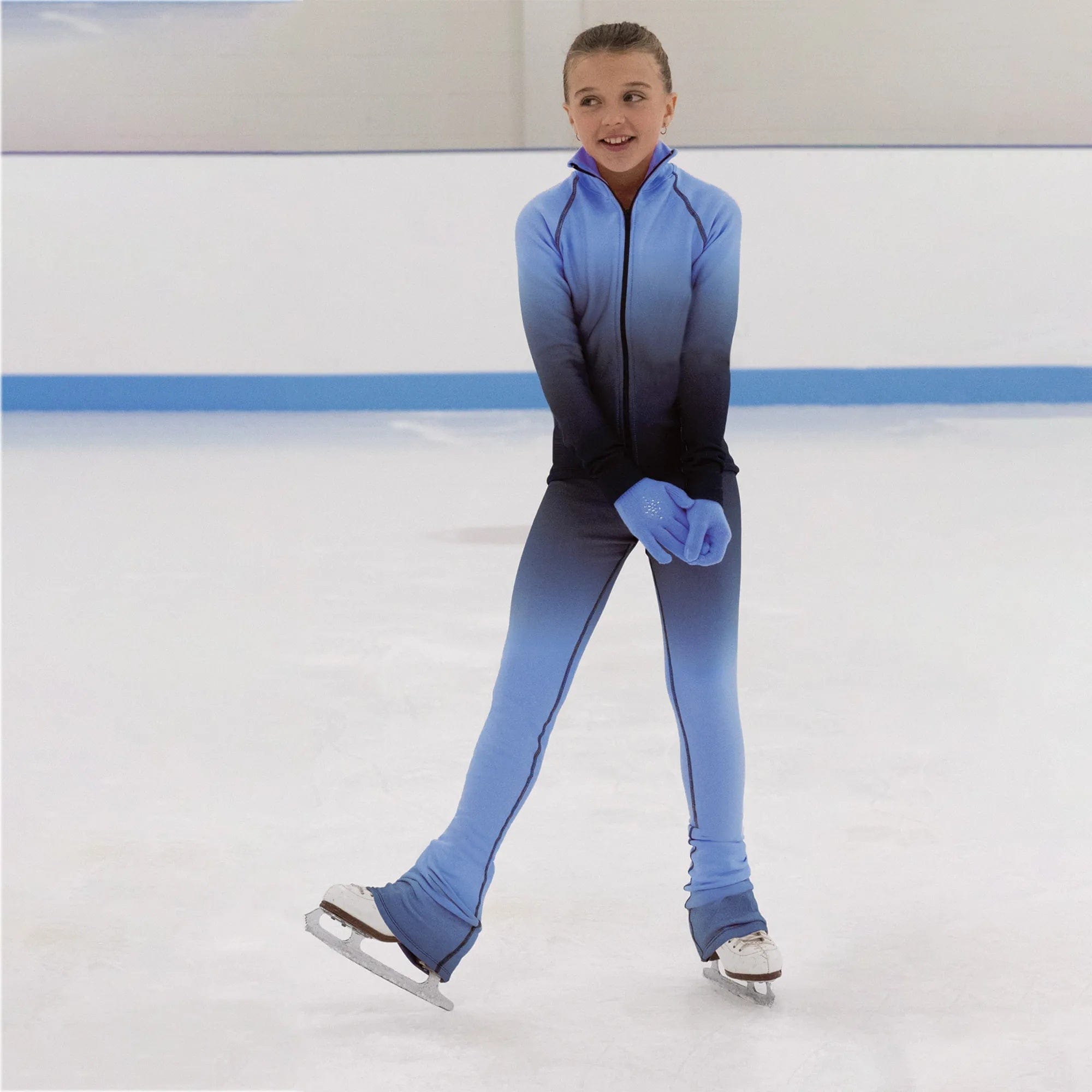 Jerry's S124 Shadow Fleece Skating Leggings Child - Bluebell By Jerry's Canada - 10-12 / Bluebell