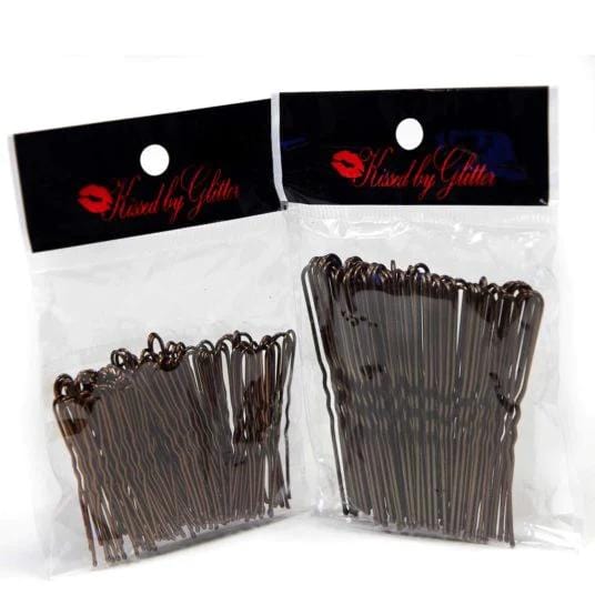 Kissed by Glitter DS034 Hair Pins 2" - Brown By Kissed by Glitter Canada -