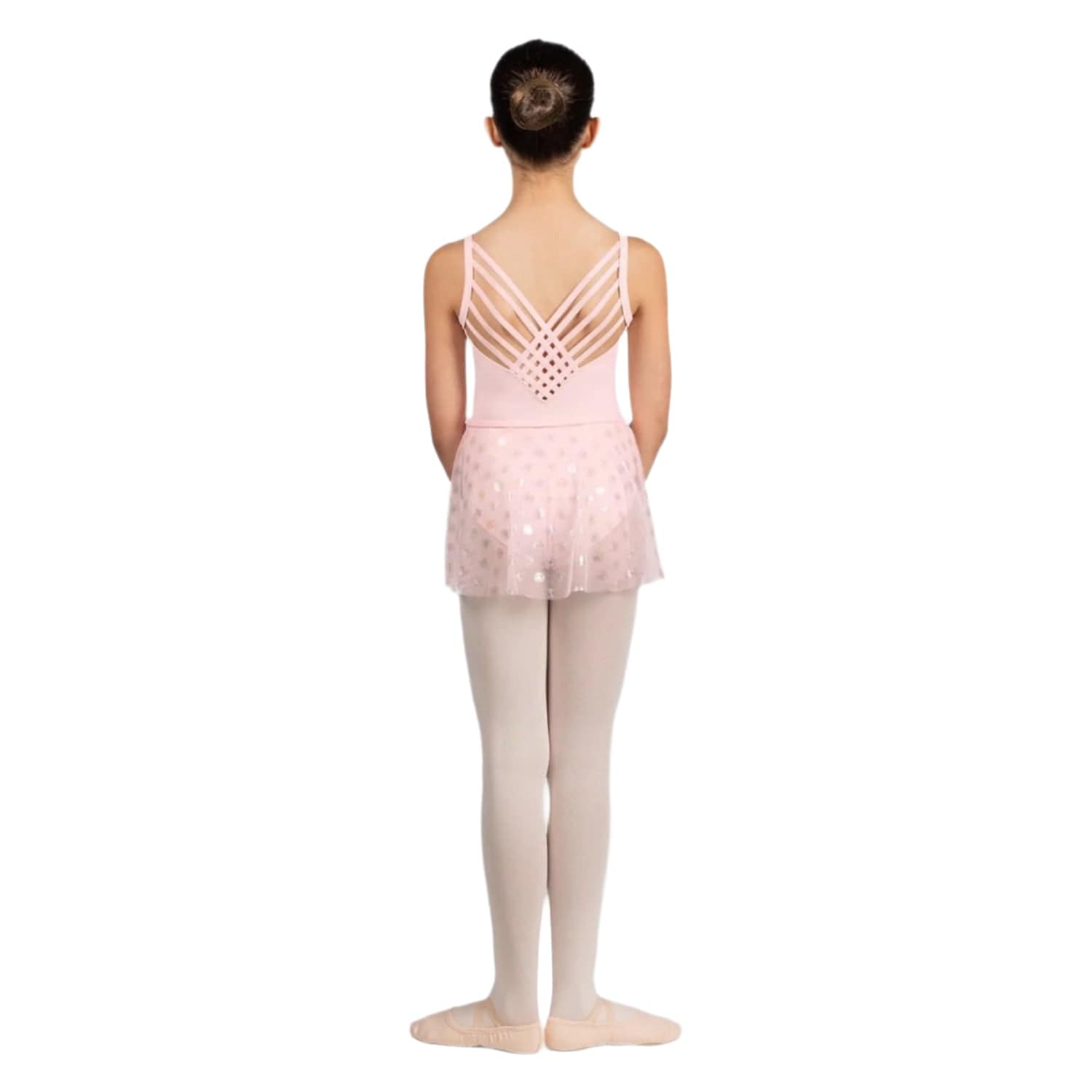 Mirella MS901C Iridescent Skirt Pink - Child By Mirella Canada - 4 - 6 / Pink